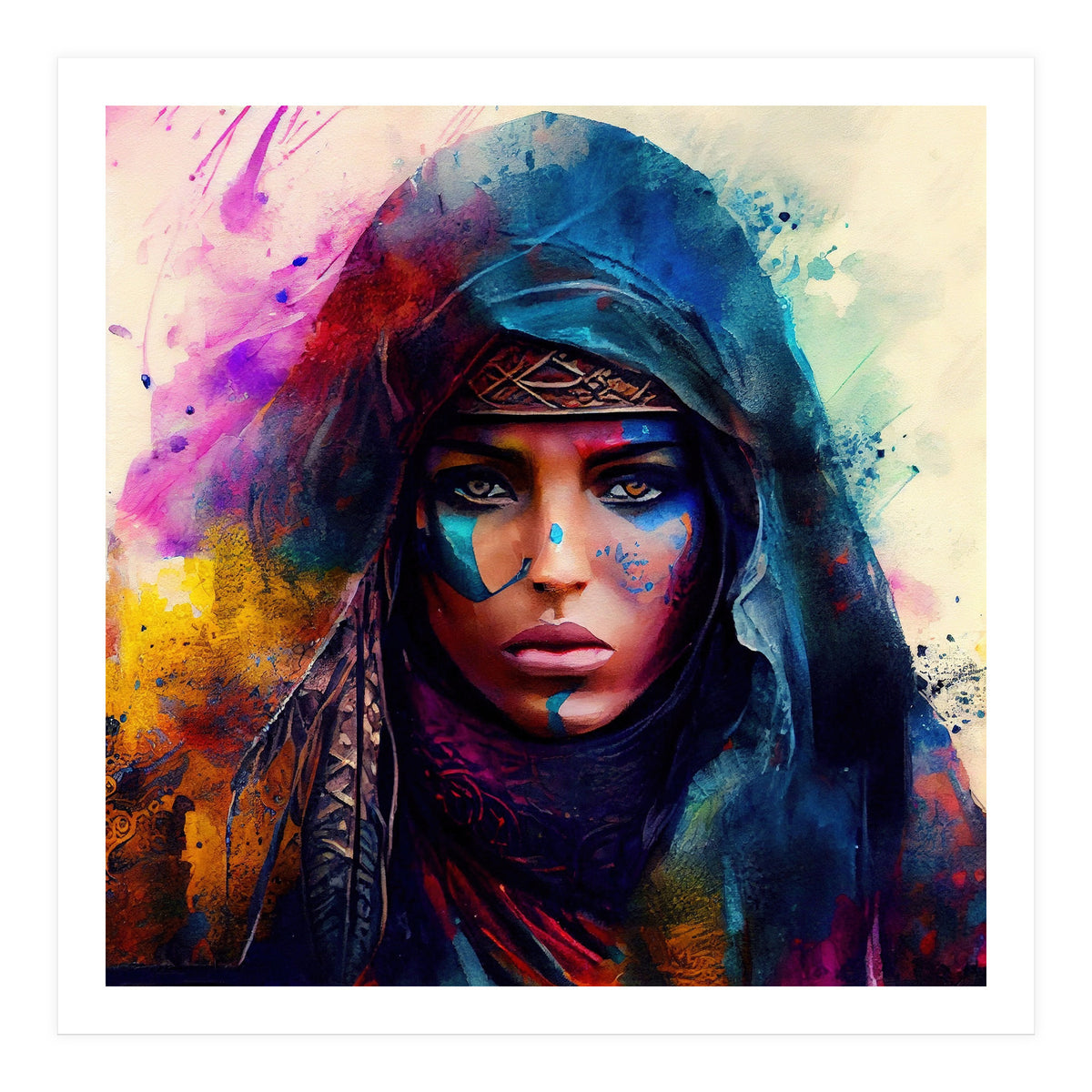 Powerful Tuareg Woman #1 (Print Only)