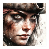 Fierce Pirate Captain Portrait (Print Only) thumbnail