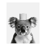 Koala, Toilet Paper Crown, Cute Animal Bathroom Art (Print Only) thumbnail