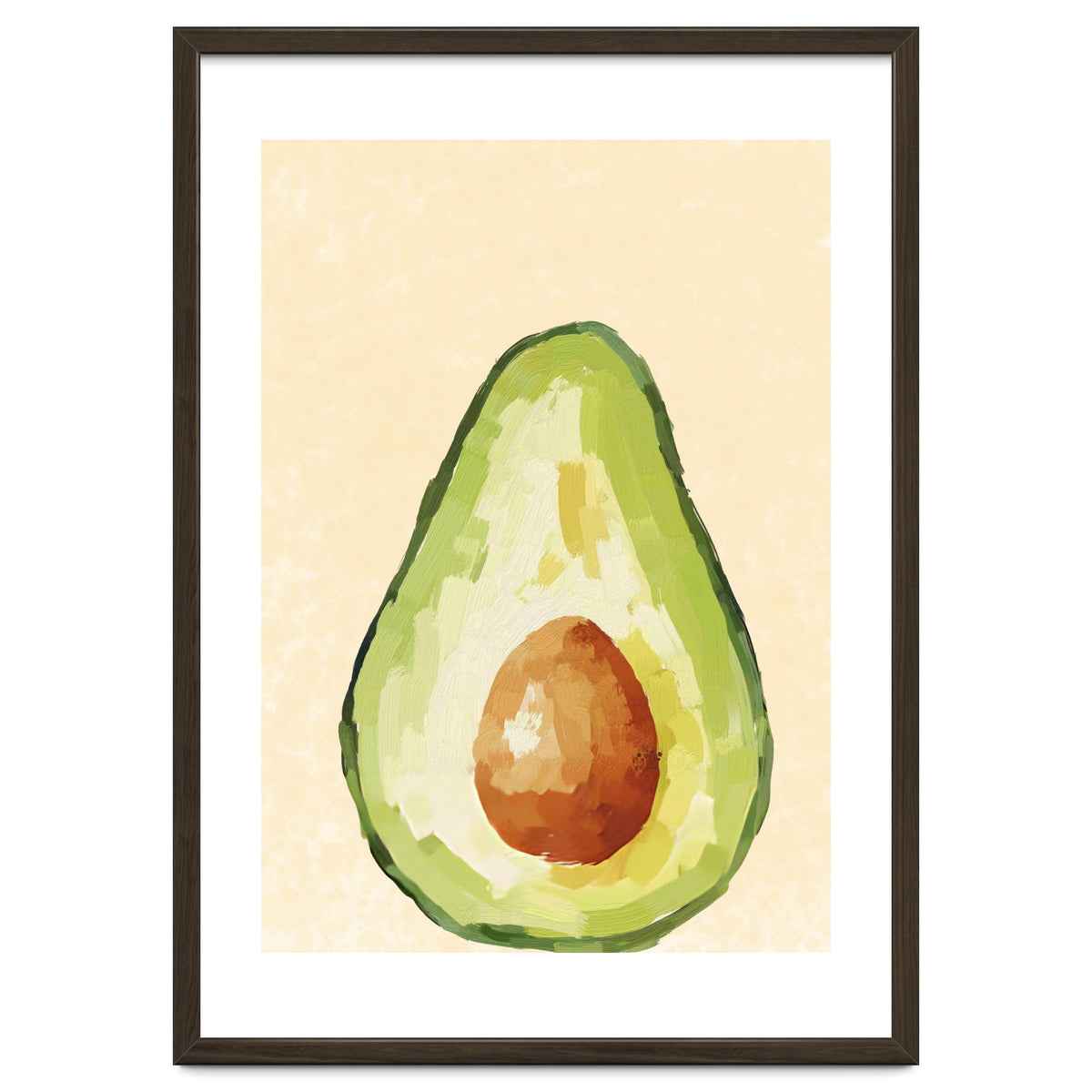 Avocado Half, Fresh Food Kitchen Art