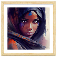 Watercolor Tuareg Woman #8