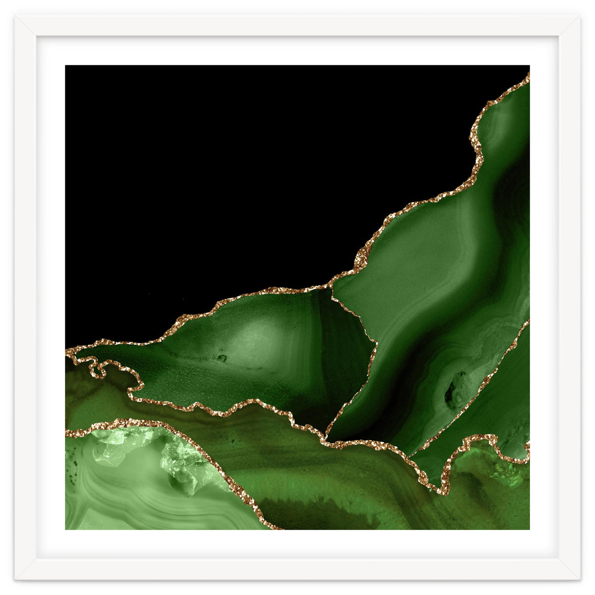 Green & Gold Agate Texture 03