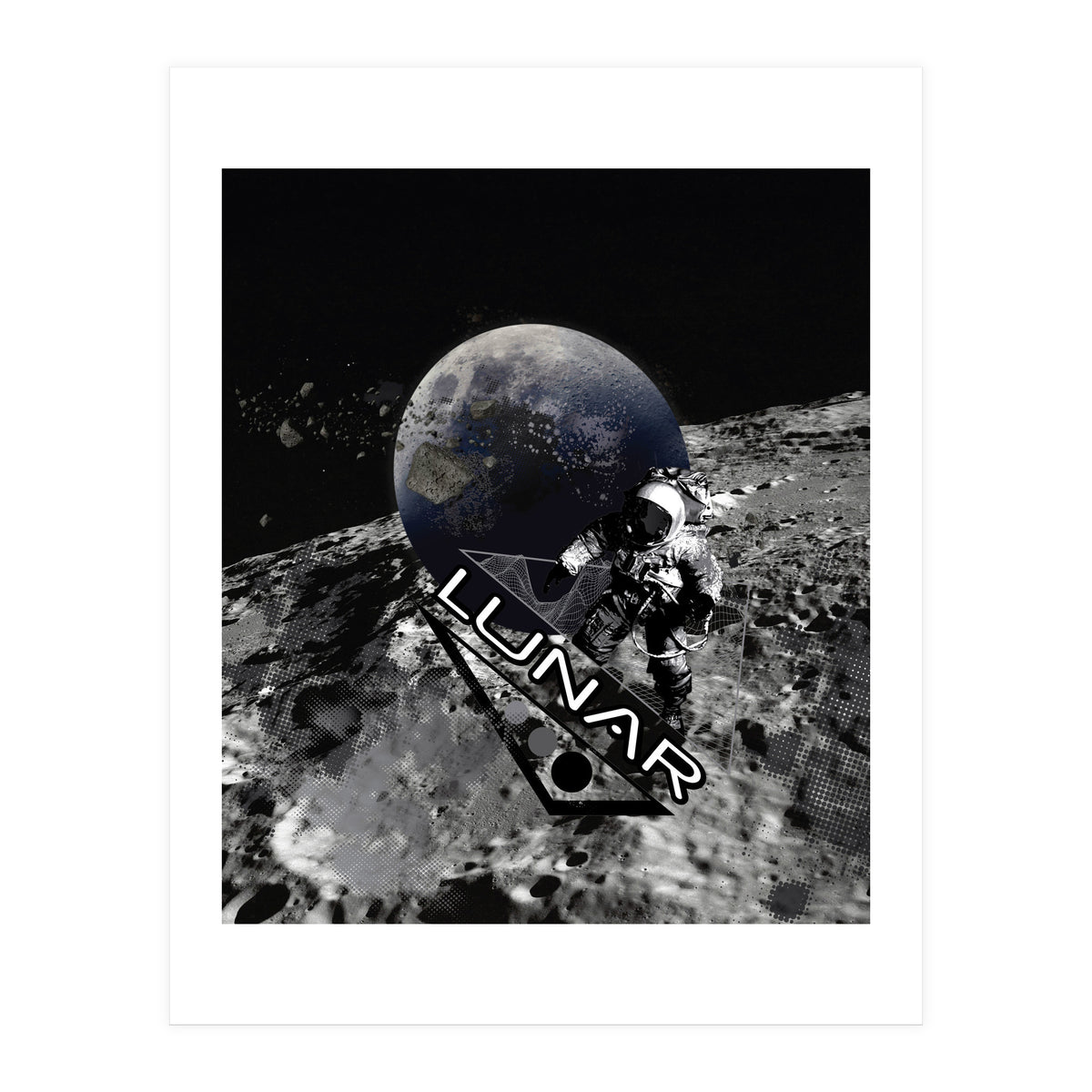 Lunar Moon Planet Astronaut (Print Only)
