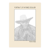 Portrait Of Patience Escalier Vincent Van Gogh Ascii Art (Print Only) thumbnail