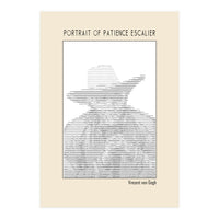 Portrait Of Patience Escalier Vincent Van Gogh Ascii Art (Print Only)