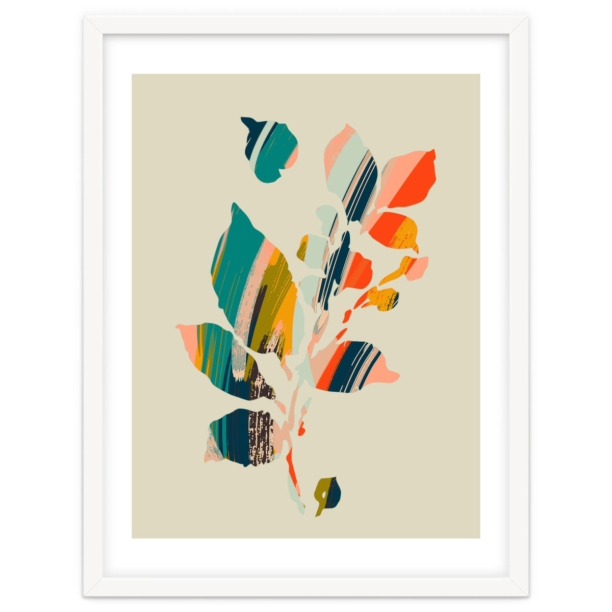 Colorful Poplar Tree Leaf