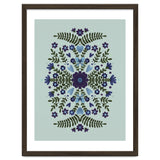 Flowers And Bows Blue And Green thumbnail