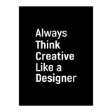 Always Think Creative Like A Designer (Print Only) thumbnail