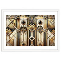 Art Deco Gold Geometric Pattern