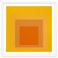 JOSEF ALBERS - HOMAGE TO THE SQUARE YELLOW ORANGE 2. HIGH RESOLUTION