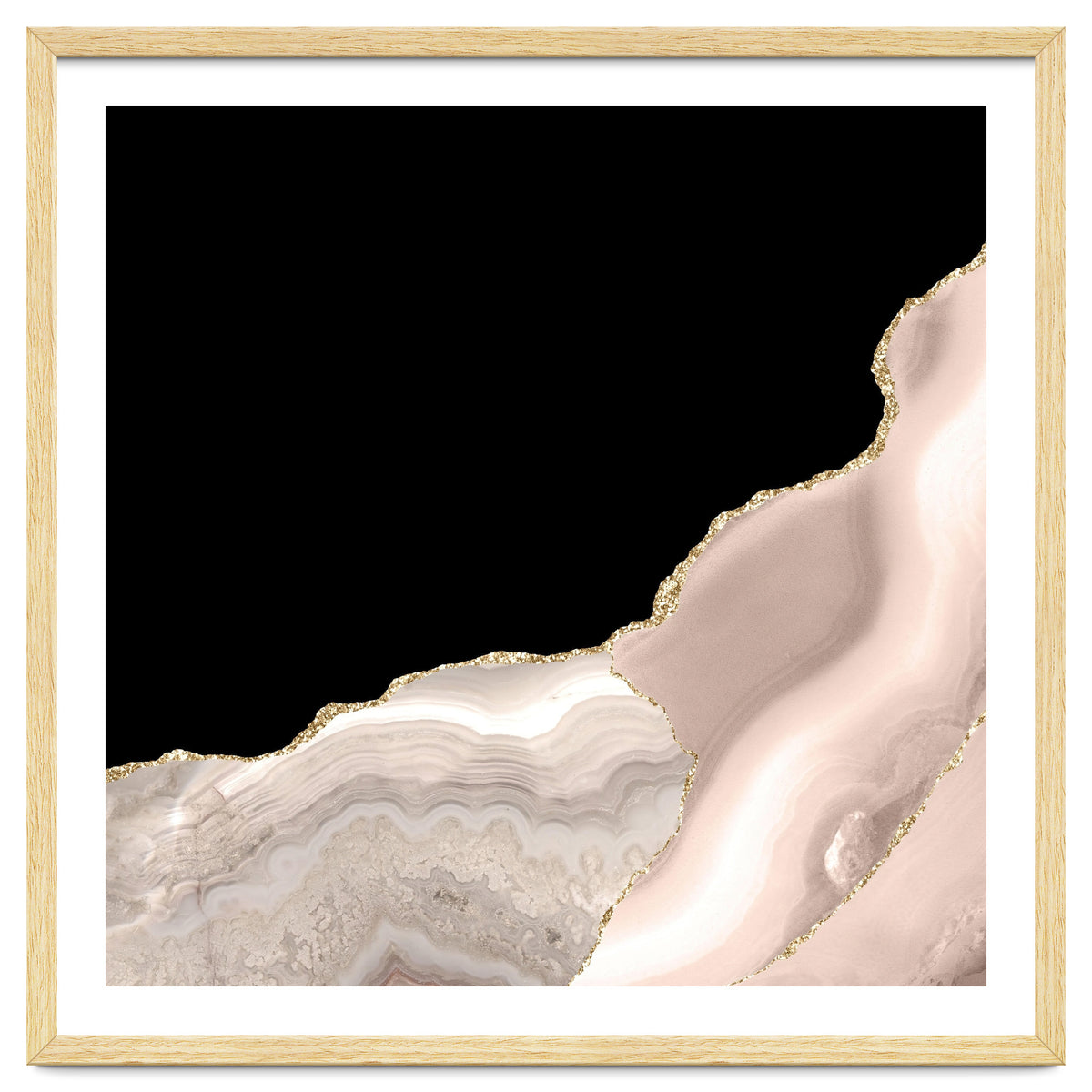 Ivory & Gold Agate Texture 04