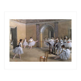 The Dance Foyer at the Opera on the rue Le Peletier, 1872 - 32x46 cm - oil on canvas. (Print Only) thumbnail