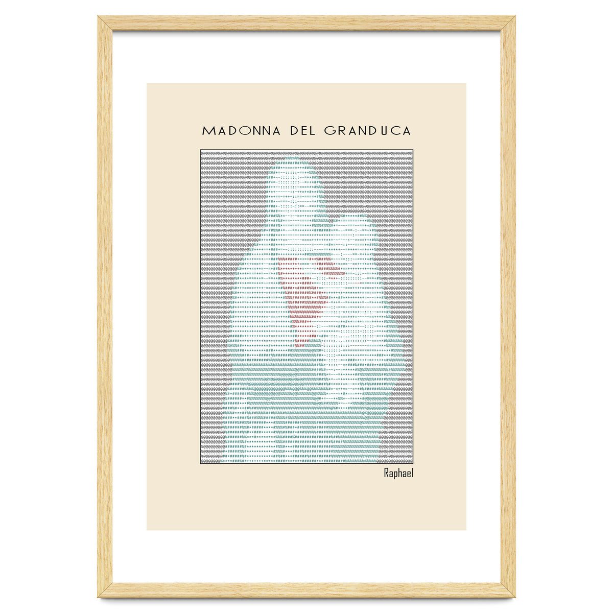 Madonna del Granduca (1505) – Raphael (ascii art)