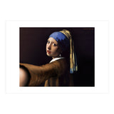 Girl With A Pearl Earring - Vermeer - Selfie (Print Only) thumbnail