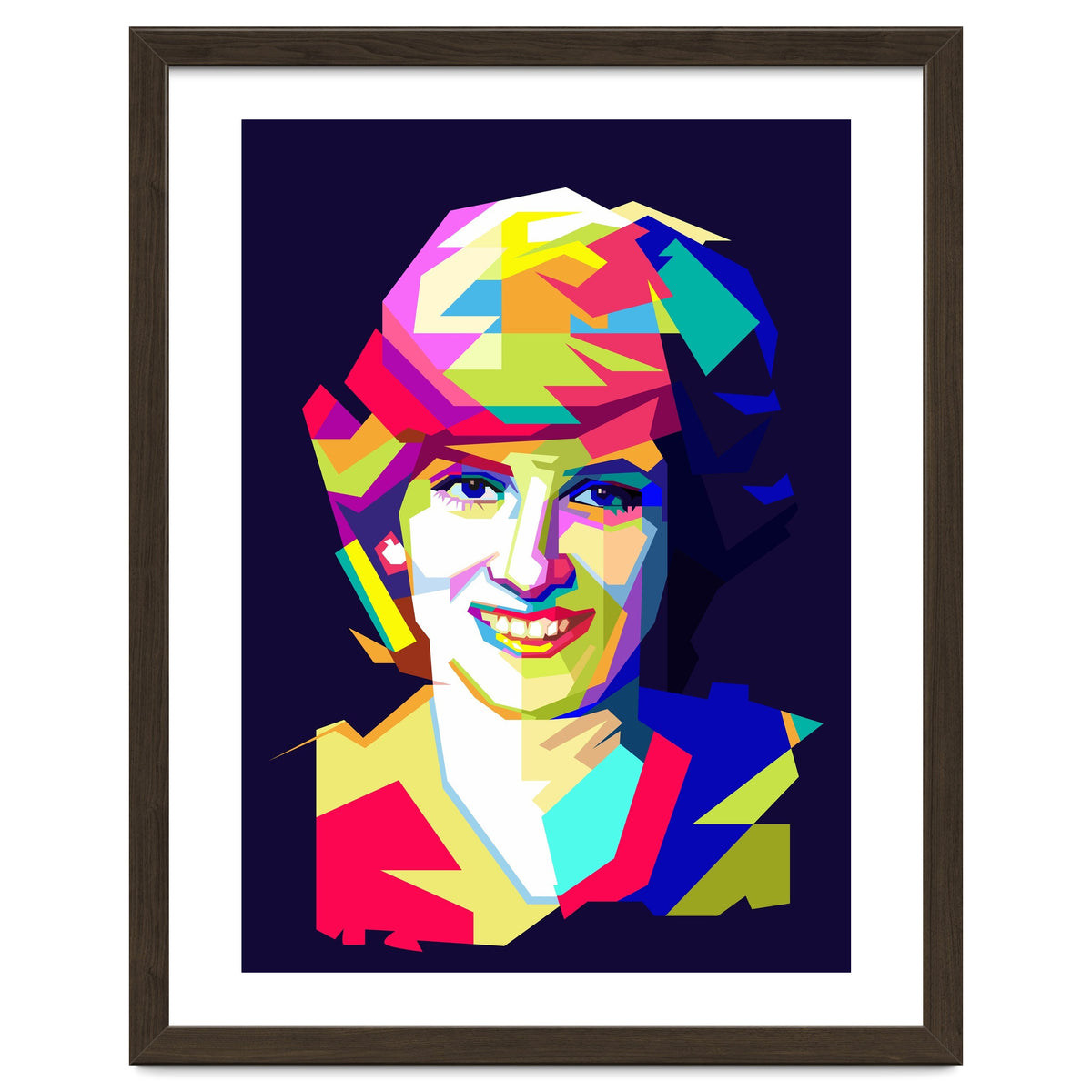 Lady Diana Princes Of Wales Pop Art WPAP