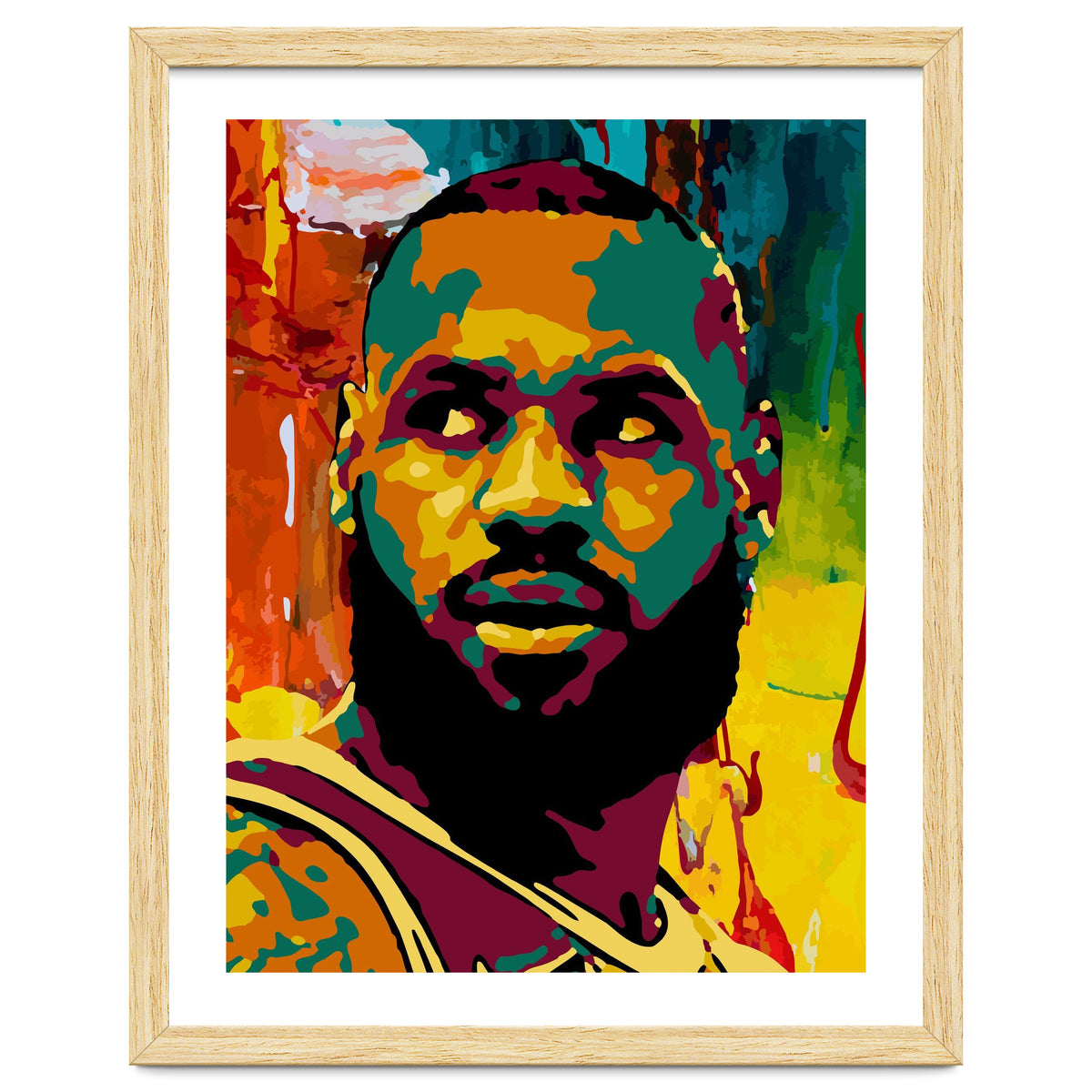 LeBron James Colorful abstract