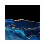 Navy & Gold Agate Texture 07  (Print Only) thumbnail