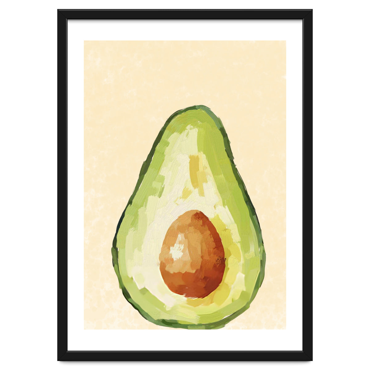 Avocado Half, Fresh Food Kitchen Art