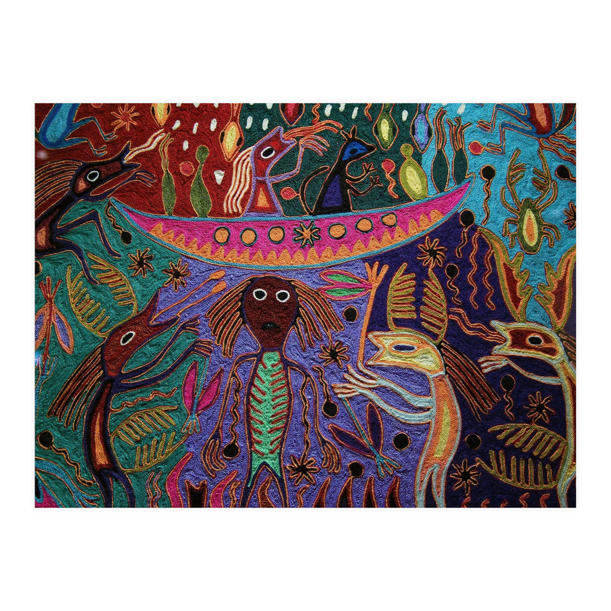 Mexico.Mexico city.National Museum of Anthropology. Huichol art. (Print Only)