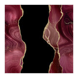 Burgundy & Gold Glitter Agate Texture 02  (Print Only) thumbnail