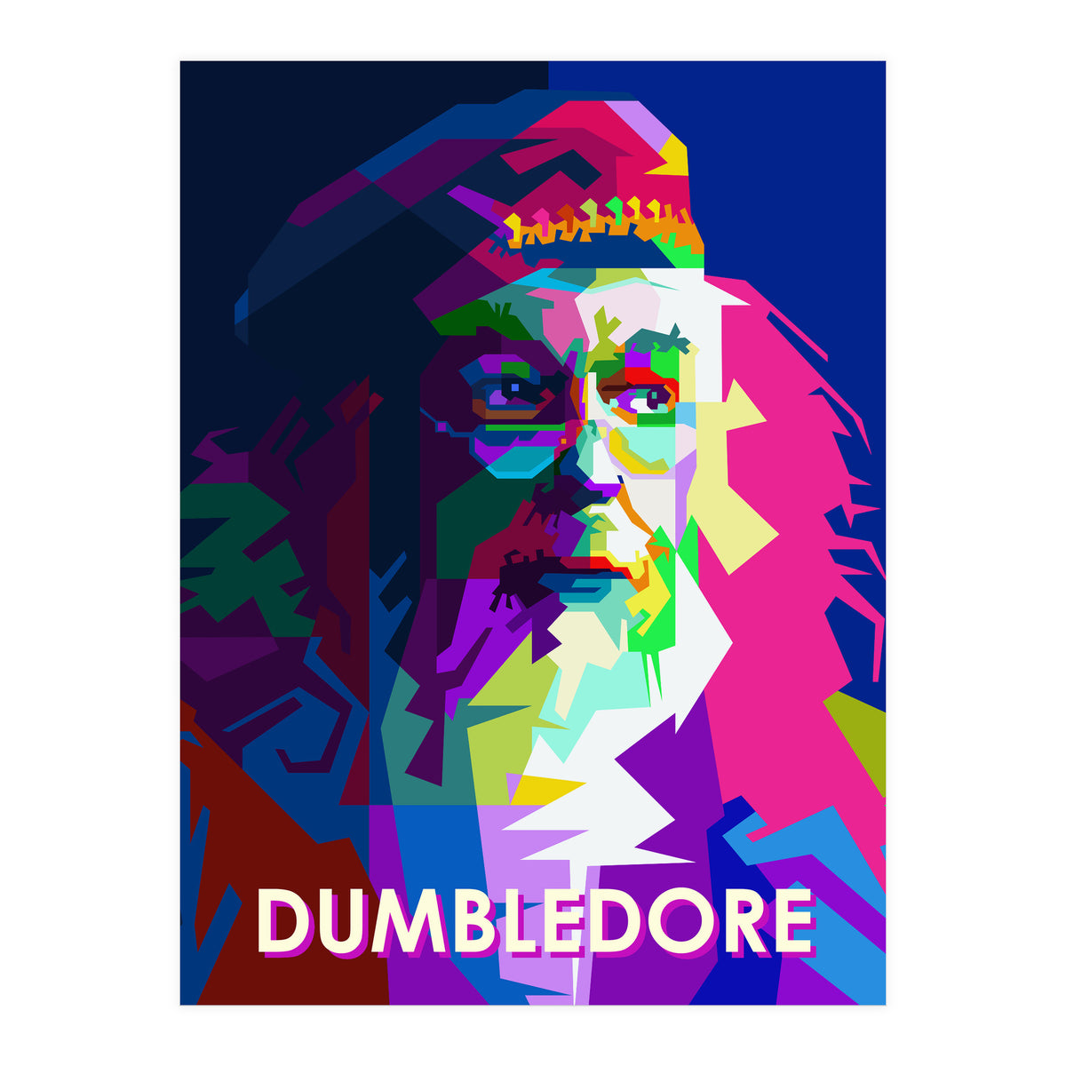 Albus Dumbledore In Pop Art WPAP (Print Only)