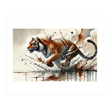 Dynamic Tiger In Motion (Print Only) thumbnail