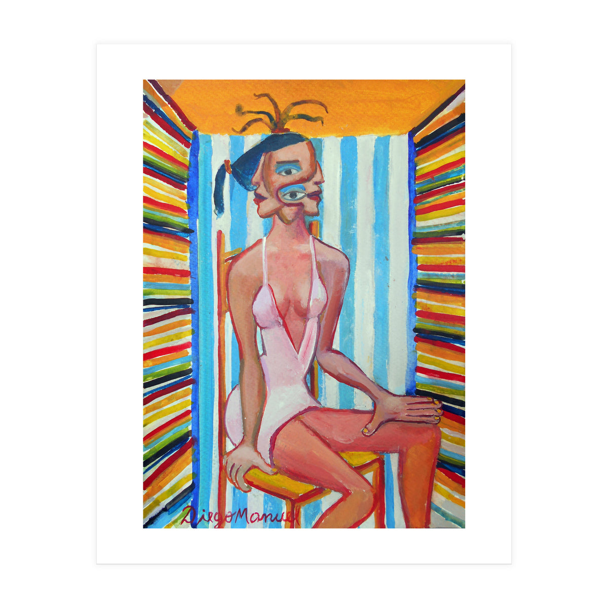 Mujer En La Silla 6 (Print Only)