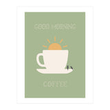 GOOD MORNING COFFEE with birds (Print Only) thumbnail