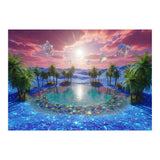 Oasis of Dreams: Surreal Tropical Landscape (Print Only) thumbnail