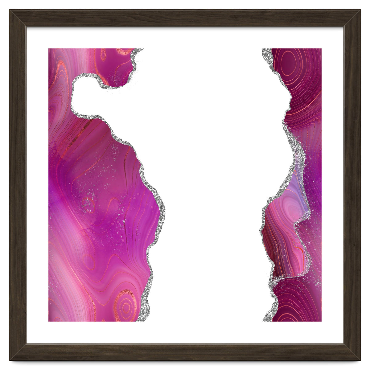 Magenta & Silver Agate Texture 06