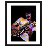 Carlos Santana . American Rock Guitarist Legend Colorful thumbnail