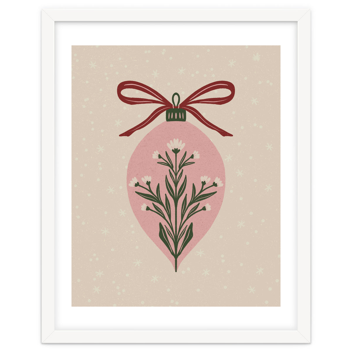 Christmas Floral Globe