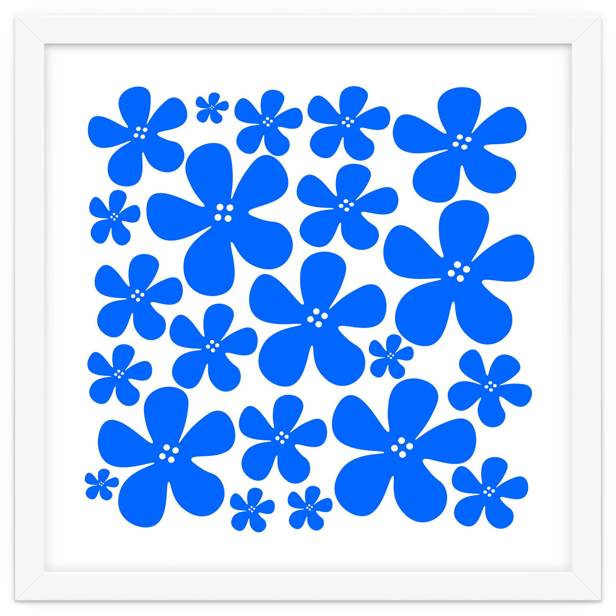 Blue Flowers Pattern