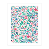 Primitive Flowers Green Coral (Print Only) thumbnail