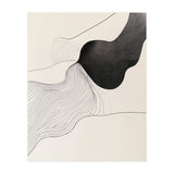 Abstract Black And White Organic Flowing Lines Art (Print Only) thumbnail