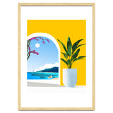 A Peek Ahead, Travel Ocean Beach Sea Tropical, Architecture Arch Boat Summer, Bougainvillea Eclectic Bohemian thumbnail