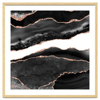 Black & Rose Gold Agate Texture 08