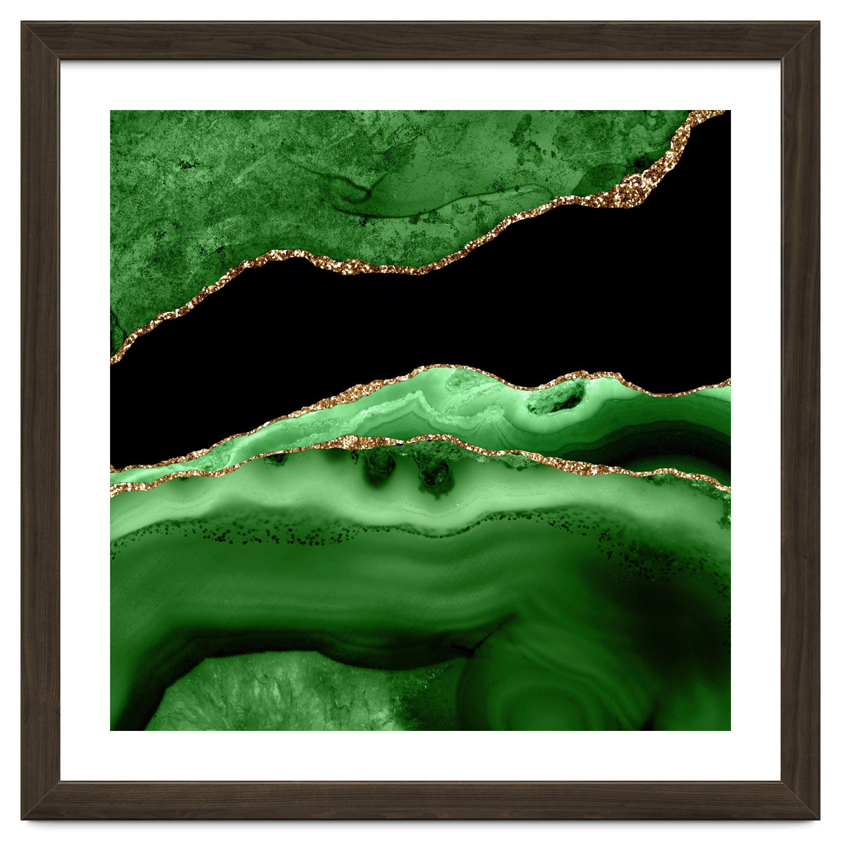 Green & Gold Agate Texture 13