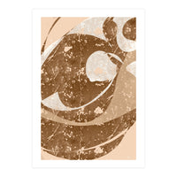 Brown Abstract Clash (Print Only)