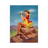 Pinup Sexy Binoculars Girl (Print Only) thumbnail