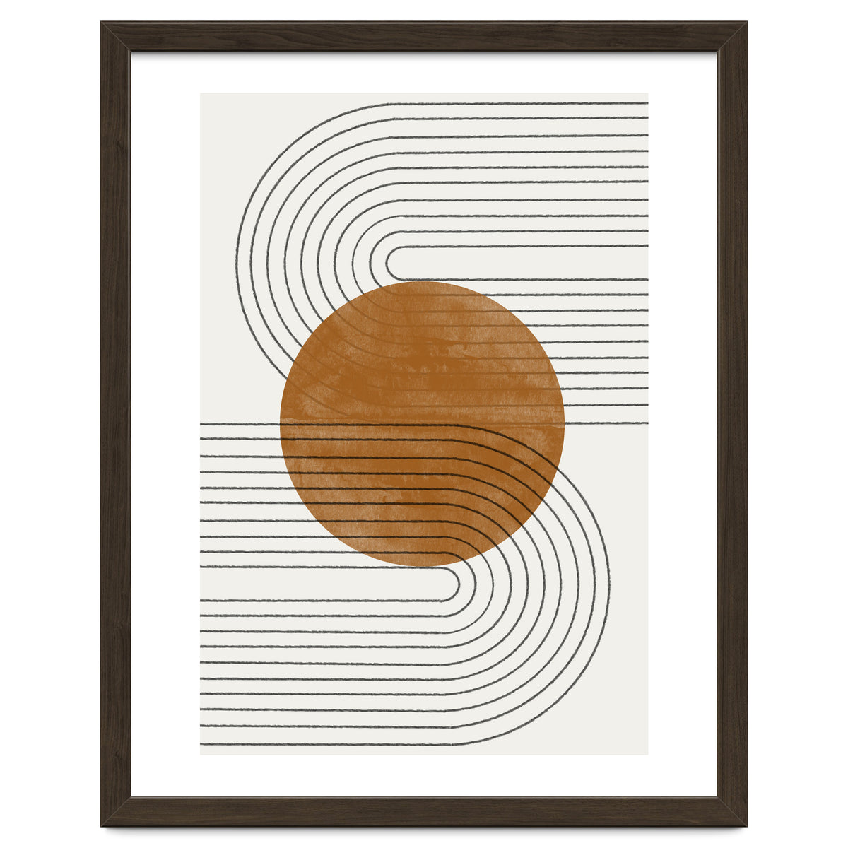 BROWN MINIMALIST MOON