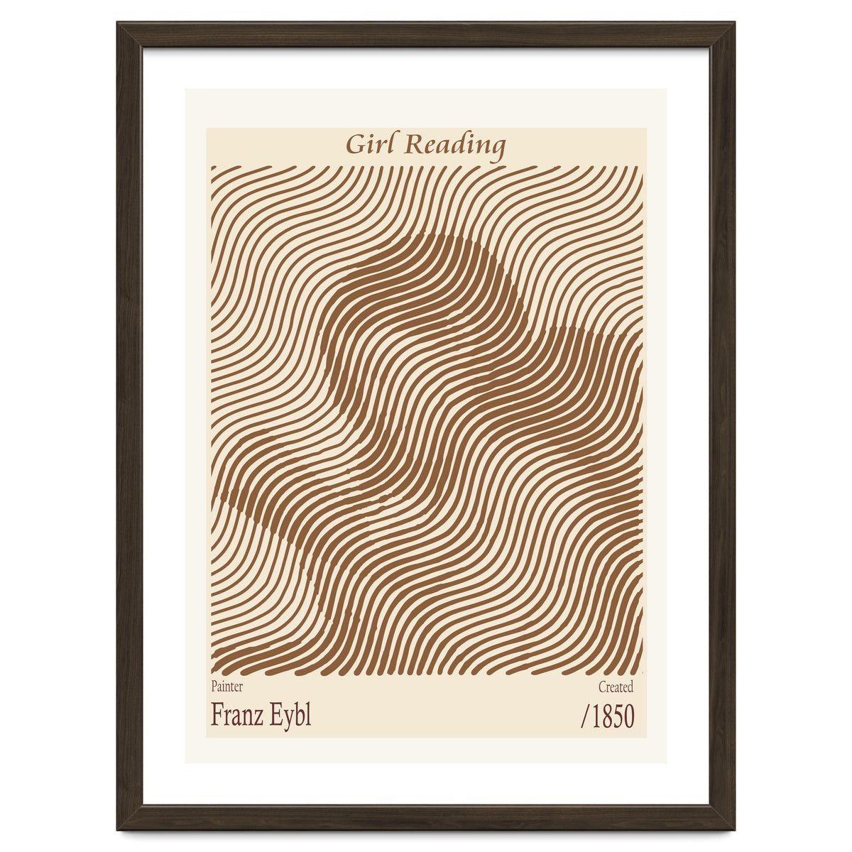 Girl Reading – Franz Eybl (1850)