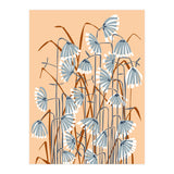 Linocut Flower Meadow Peach Fuzz (Print Only) thumbnail