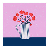 Poppies – pink and blue (Print Only) thumbnail