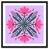 Magenta mandala flowers thumbnail
