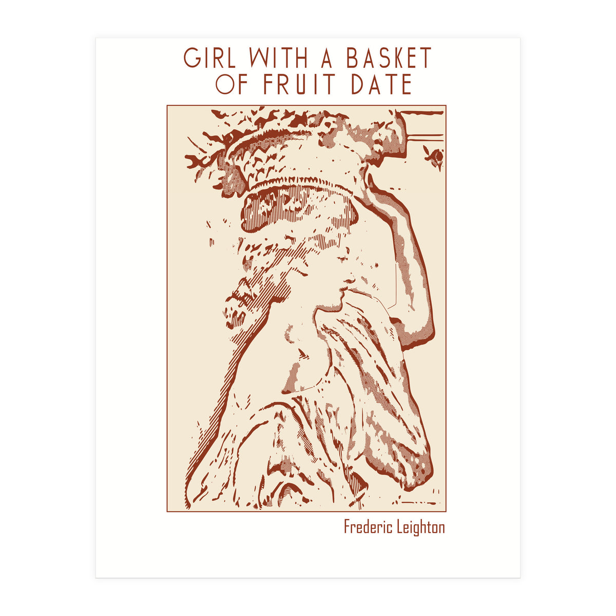 Girl With A Basket Of Fruit Date – Frederic Leig (Print Only)