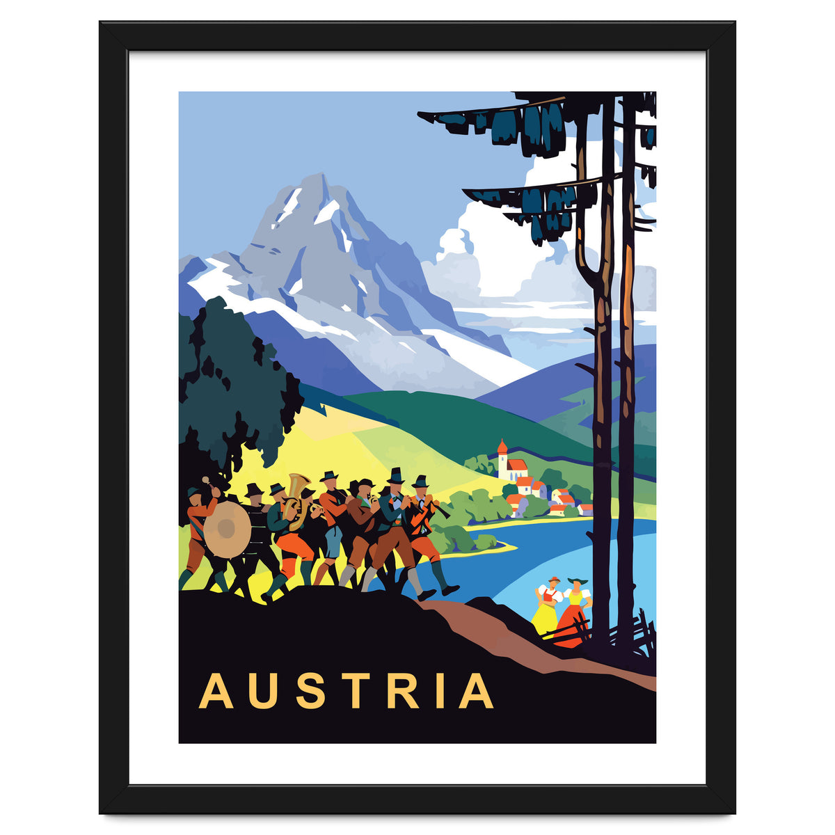 Austria, Music Orchestra on Picnic