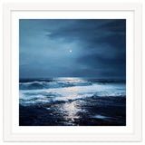 Midnight Seascape with Moonlight Reflecting thumbnail