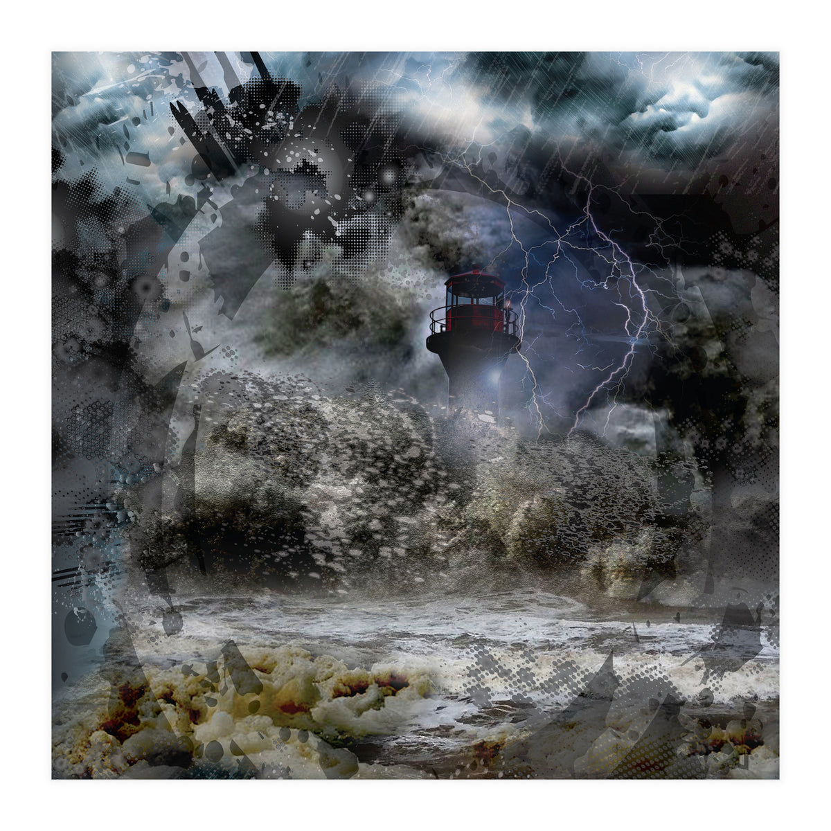 Lighthouse Storm (Print Only)