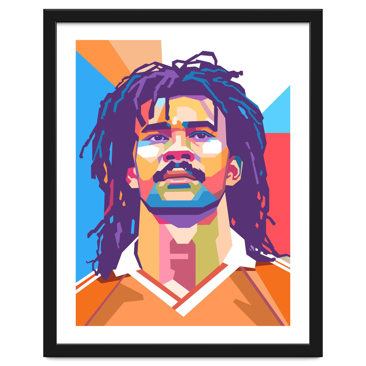 Ruud Gullit pop art portrait